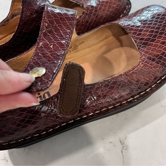 ALEGRIA Textured Patent Slip-On Mary Jane Snake Print Leather / EU 37 / US 7-7.5 - Picture 8 of 16